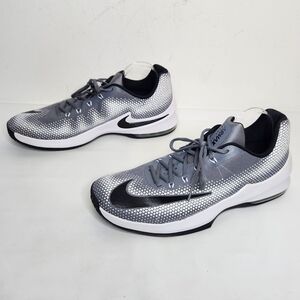 Nike Air Max Infuriate Low Mens 14 Running Shoes 852457-002 Gray White Sneakers